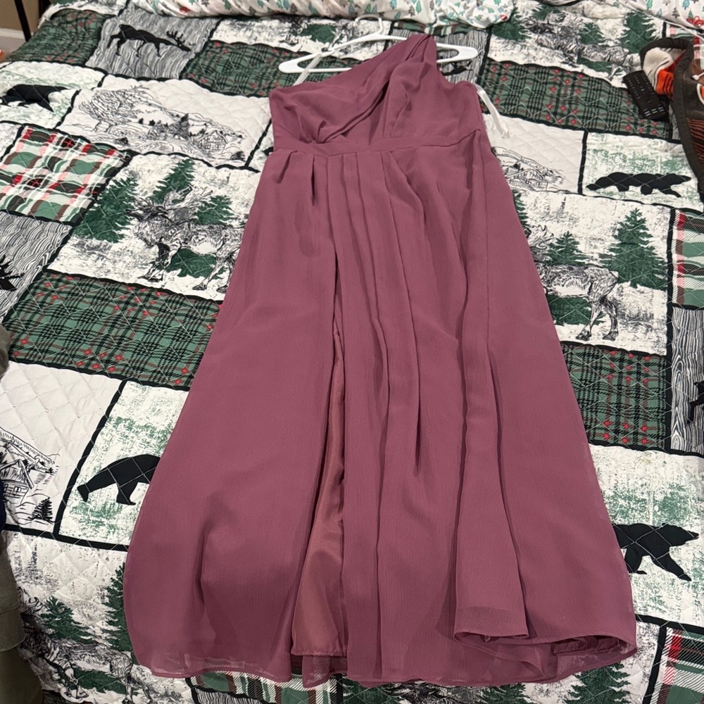 David's Bridal Mauve Maxi Skirt